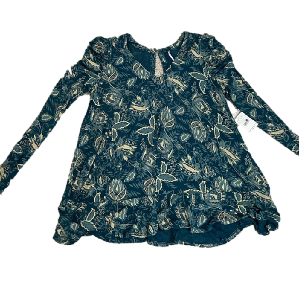 Free People Dusty Indigo Mini Dress NWT